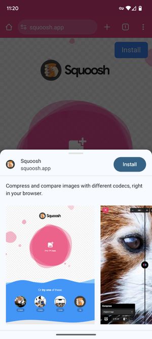 Example of Expanded Install Prompt in Chrome on Android Example of Expanded Install Prompt in Chrome on Android